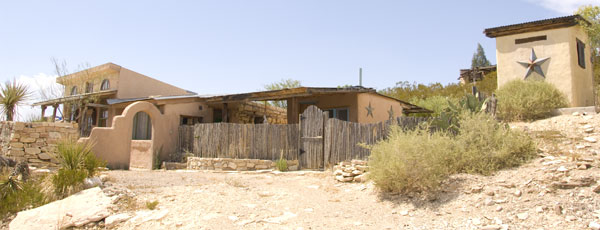 Front of the Candelilla House.